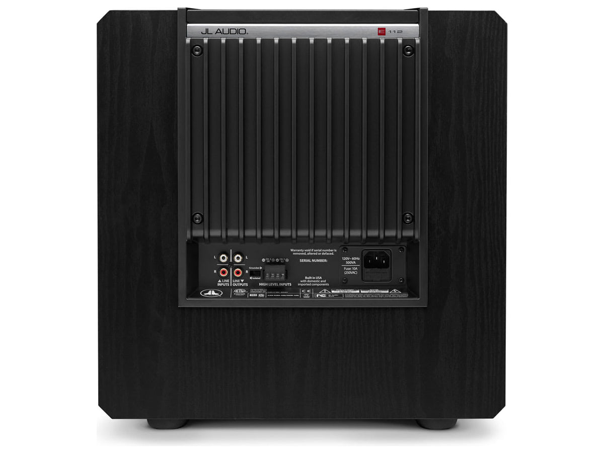 JL Audio E-Sub e112 — Vista posteriore
