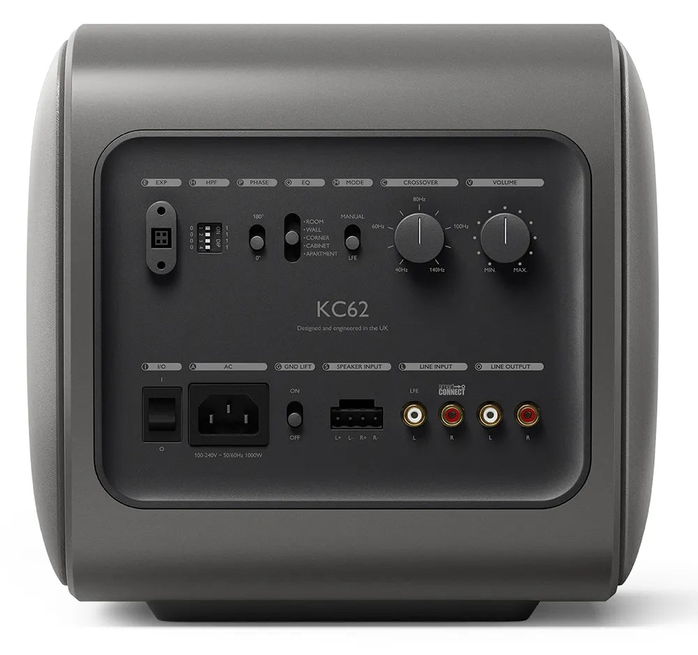 KEF KC62, Vista posteriore Finitura Titanio