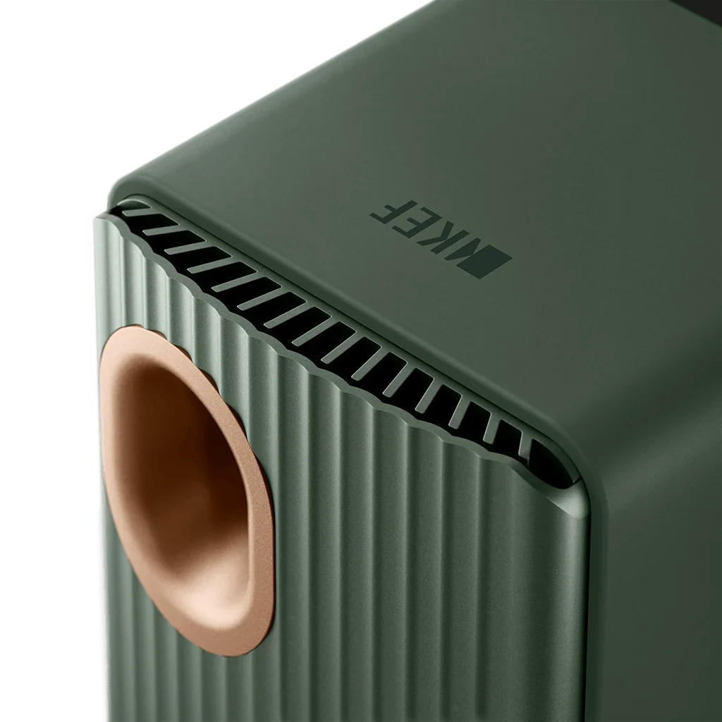 KEF LS50 Wireless 2, Dettaglio Finitura moss green