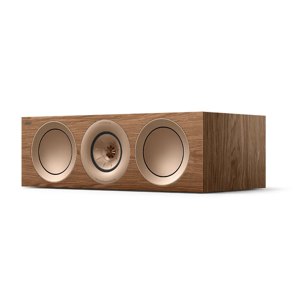 KEF R6 Meta, Vista frontale 2 Finitura Noce
