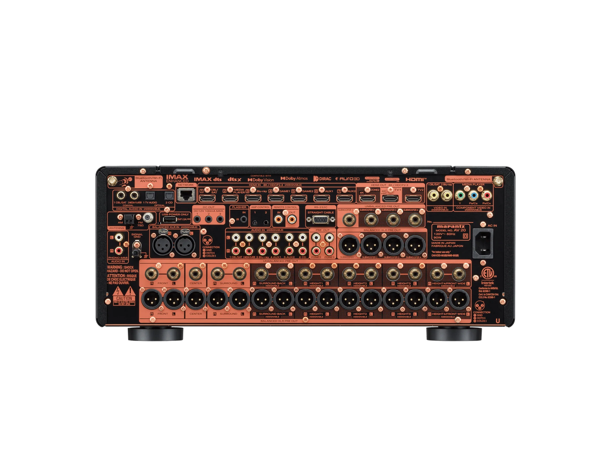 Marantz AV 20 — Vista posteriore