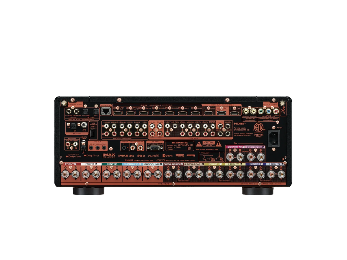 Marantz Cinema 30 — Vista posteriore