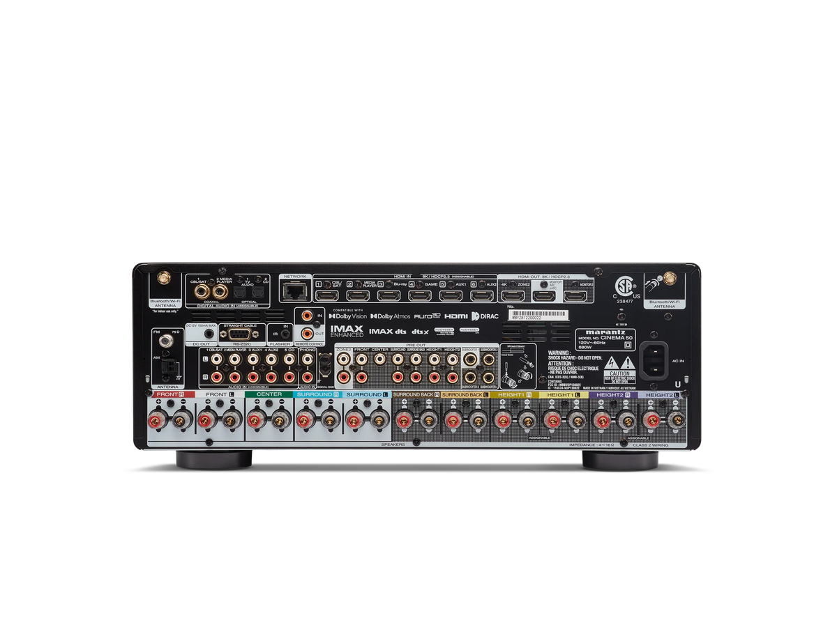 Marantz CINEMA 50 — Vista posteriore