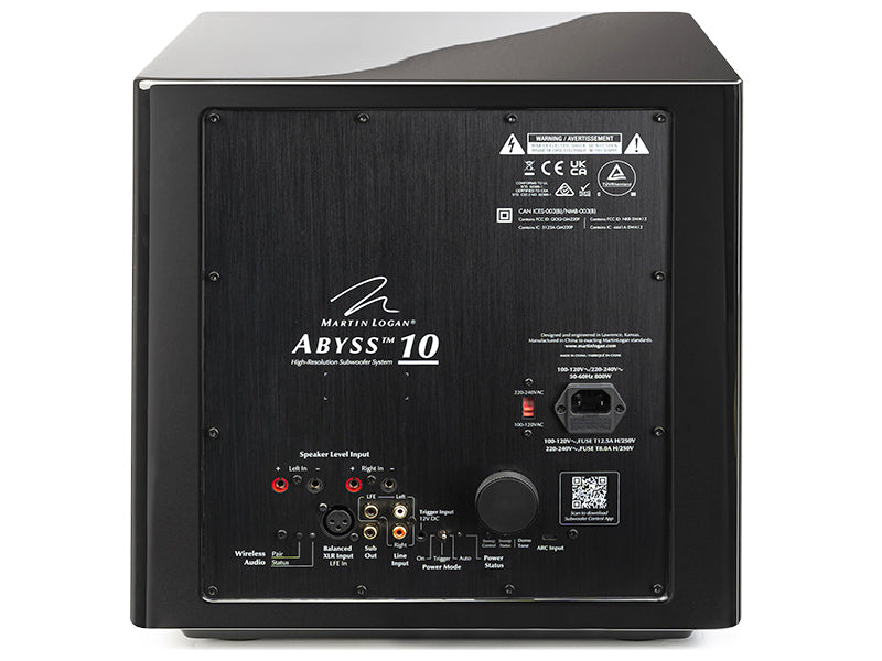 MartinLogan Abyss 10, vista posteriore