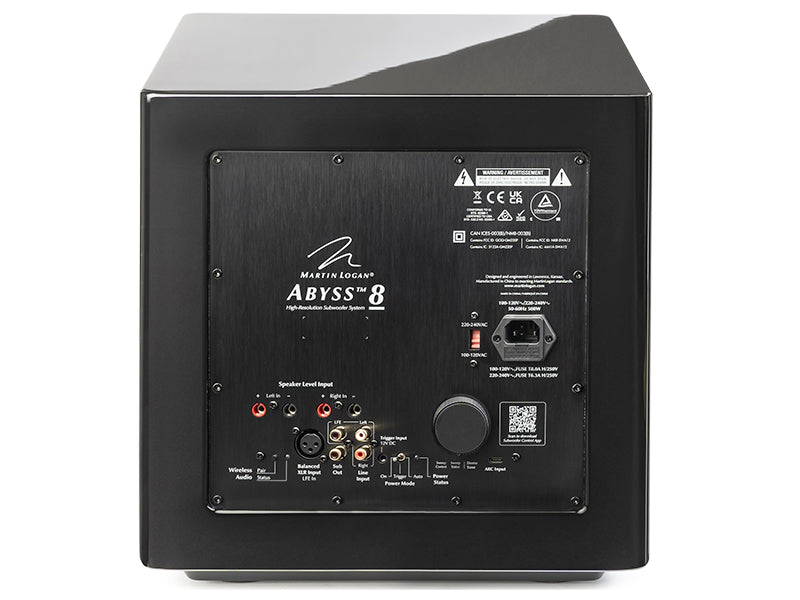 MartinLogan Abyss 8, vista posteriore