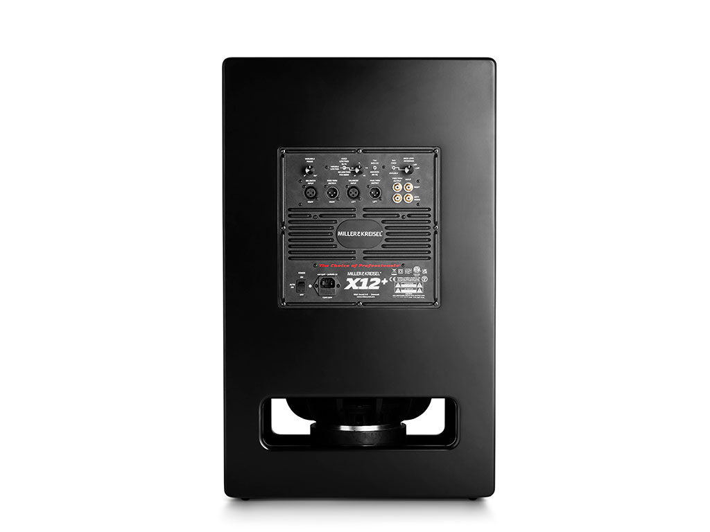 MK Sound SUB X12+ — Vista posteriore