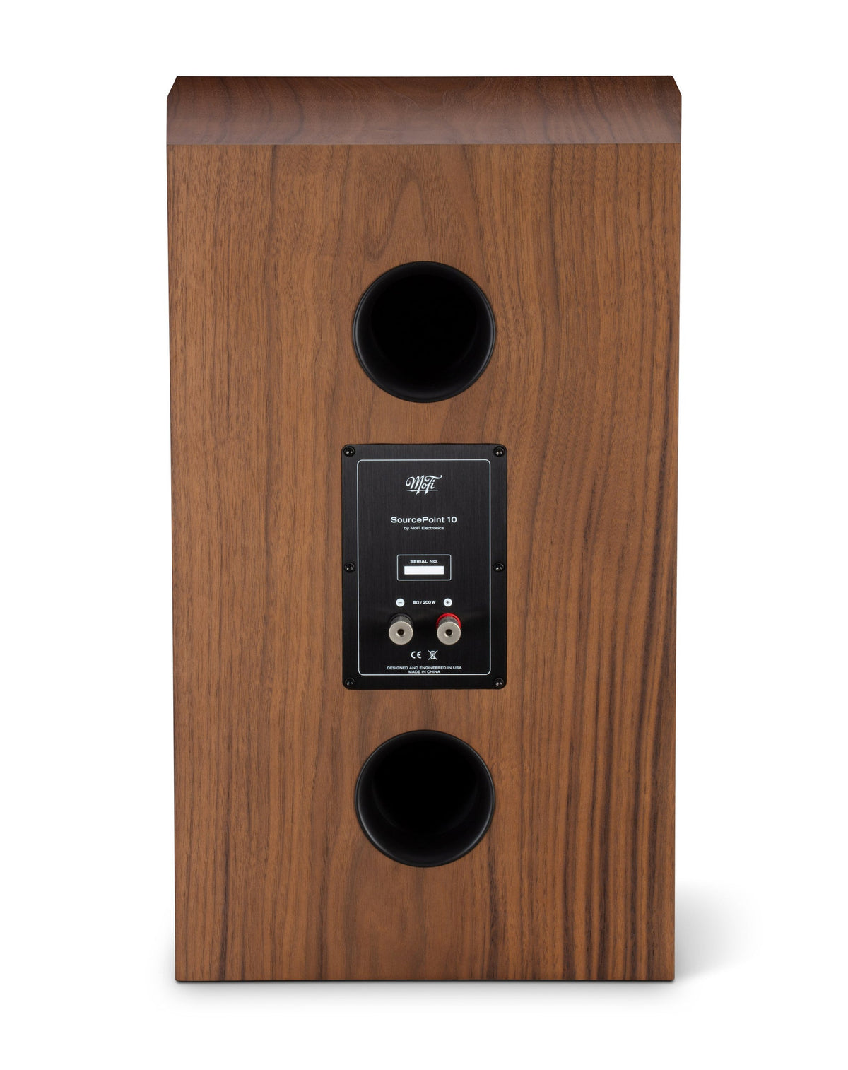 MoFi SourcePoint 10, finitura noce, pannello posteriore
