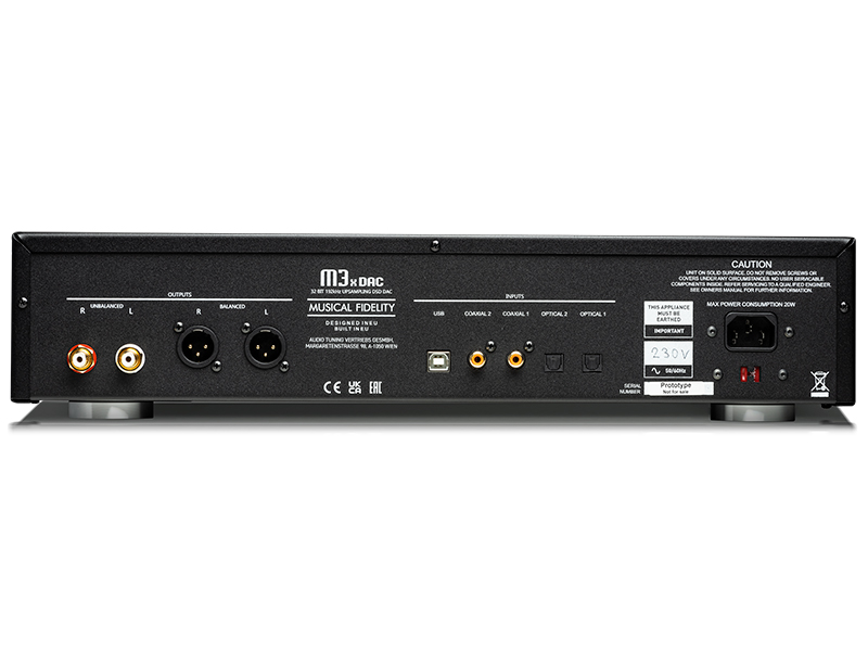 M3x DAC — Vista posteriore