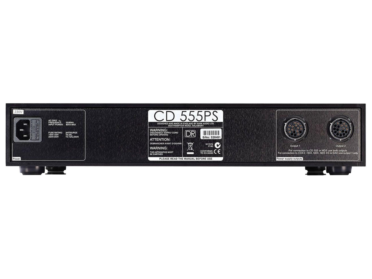 Naim 555 PS — Vista posteriore