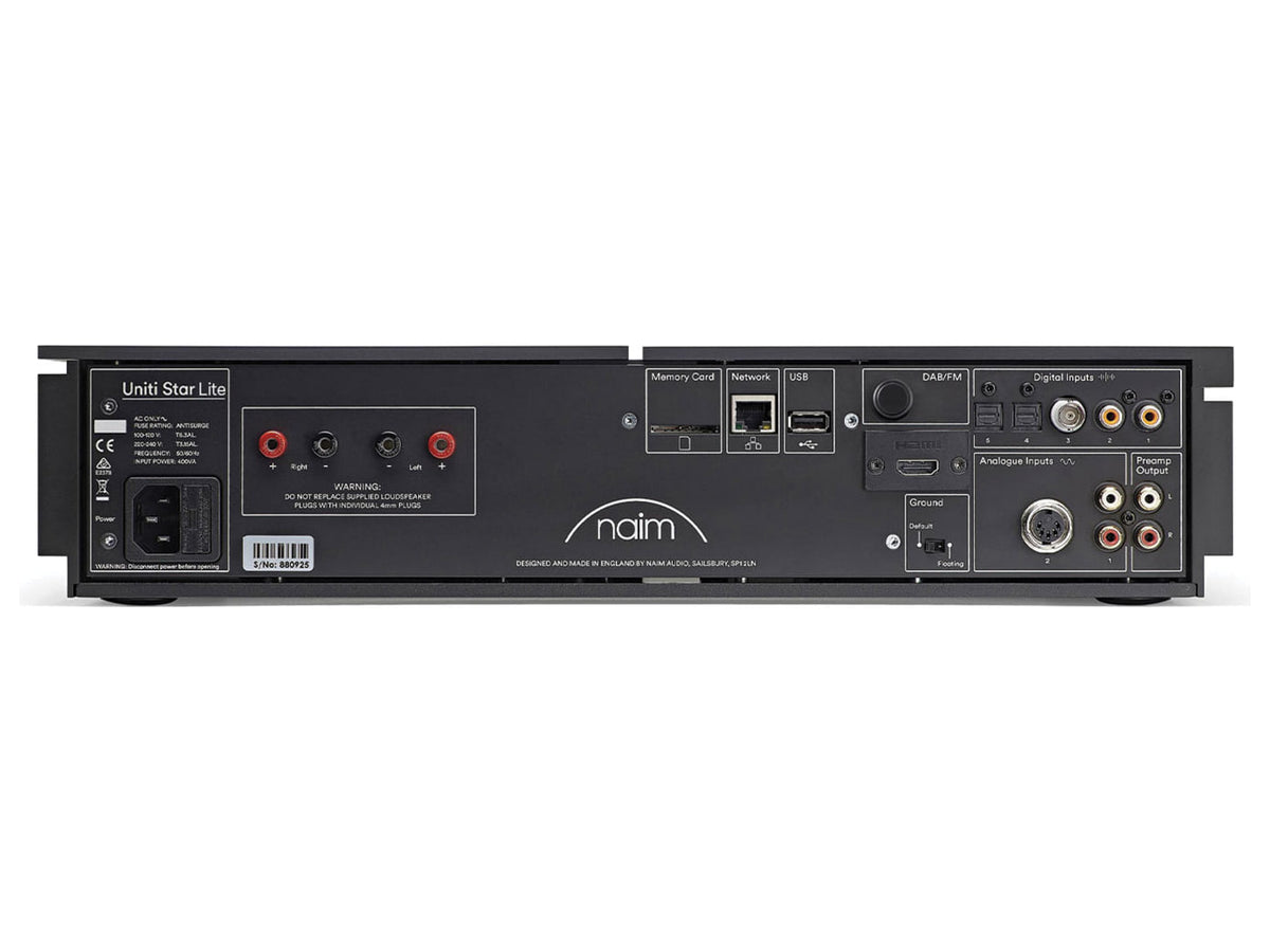 Naim Uniti Star Lite — Vista posteriore