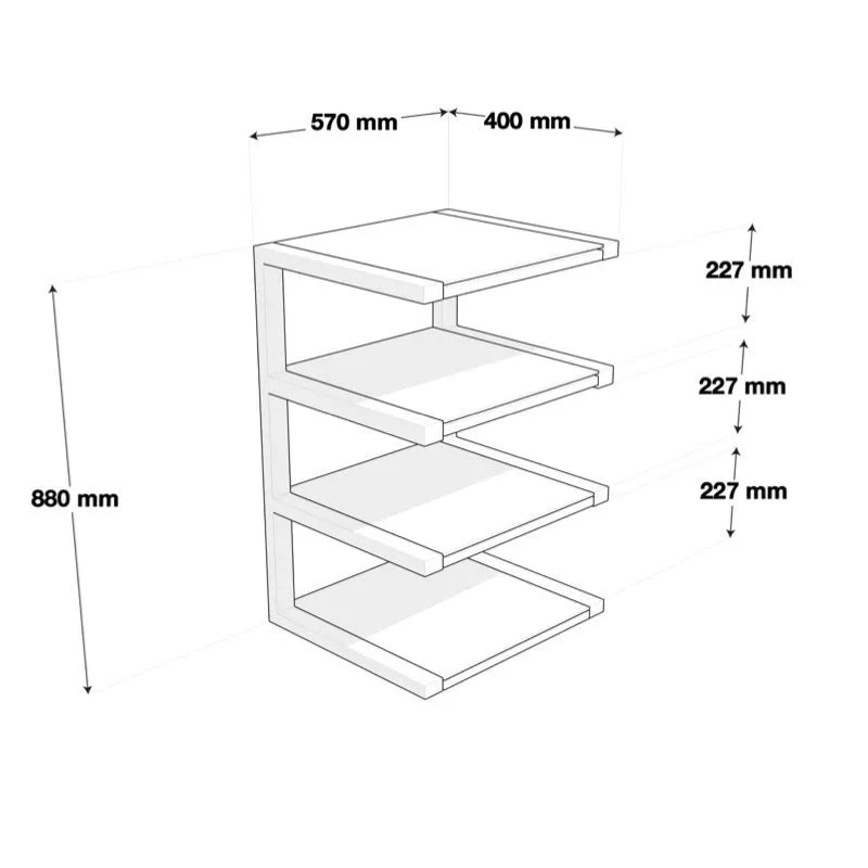 Norstone Esse HiFi — Disegno tecnico
