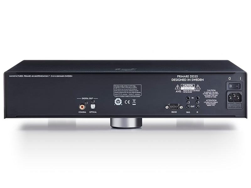 Primare DD35 — Vista posteriore