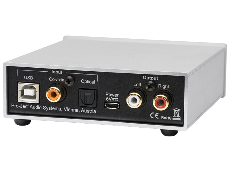 Pro-Ject DAC Box S2 +, vista posteriore