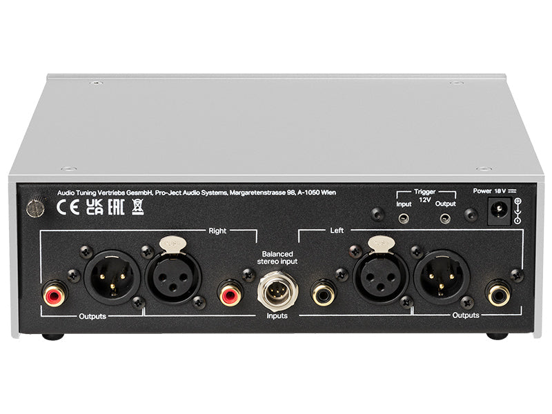Pro-Ject Phono Box DS3 B, vista posteriore