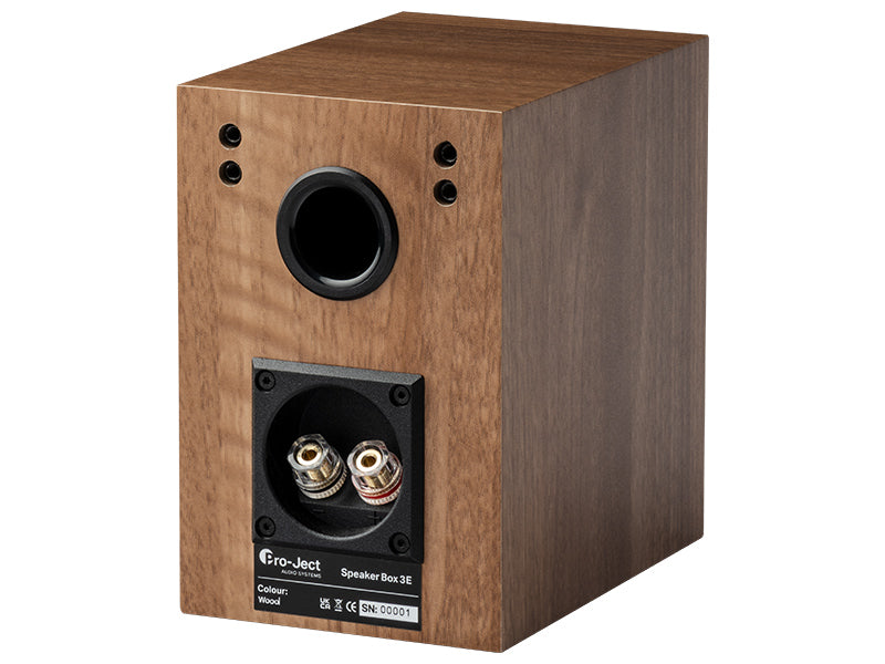 Pro-Ject Speaker Box 3 E, Vista posteriore Finitura Noce