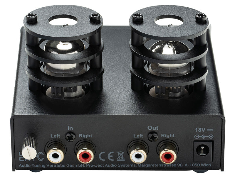 Pro-Ject Tube Box E, vista posteriore