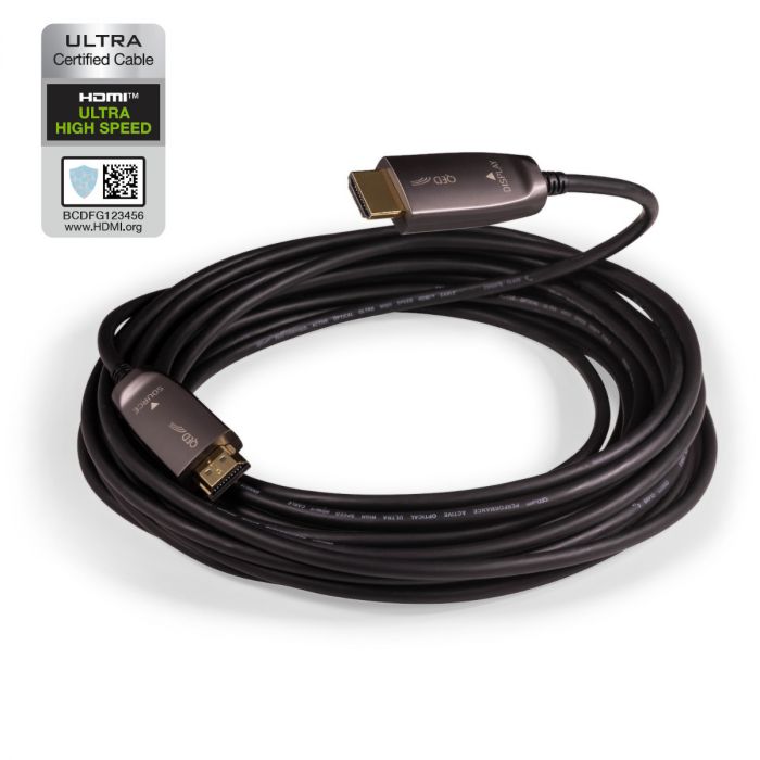 QED Performance optical ultra high speed HDMI, vista frontale