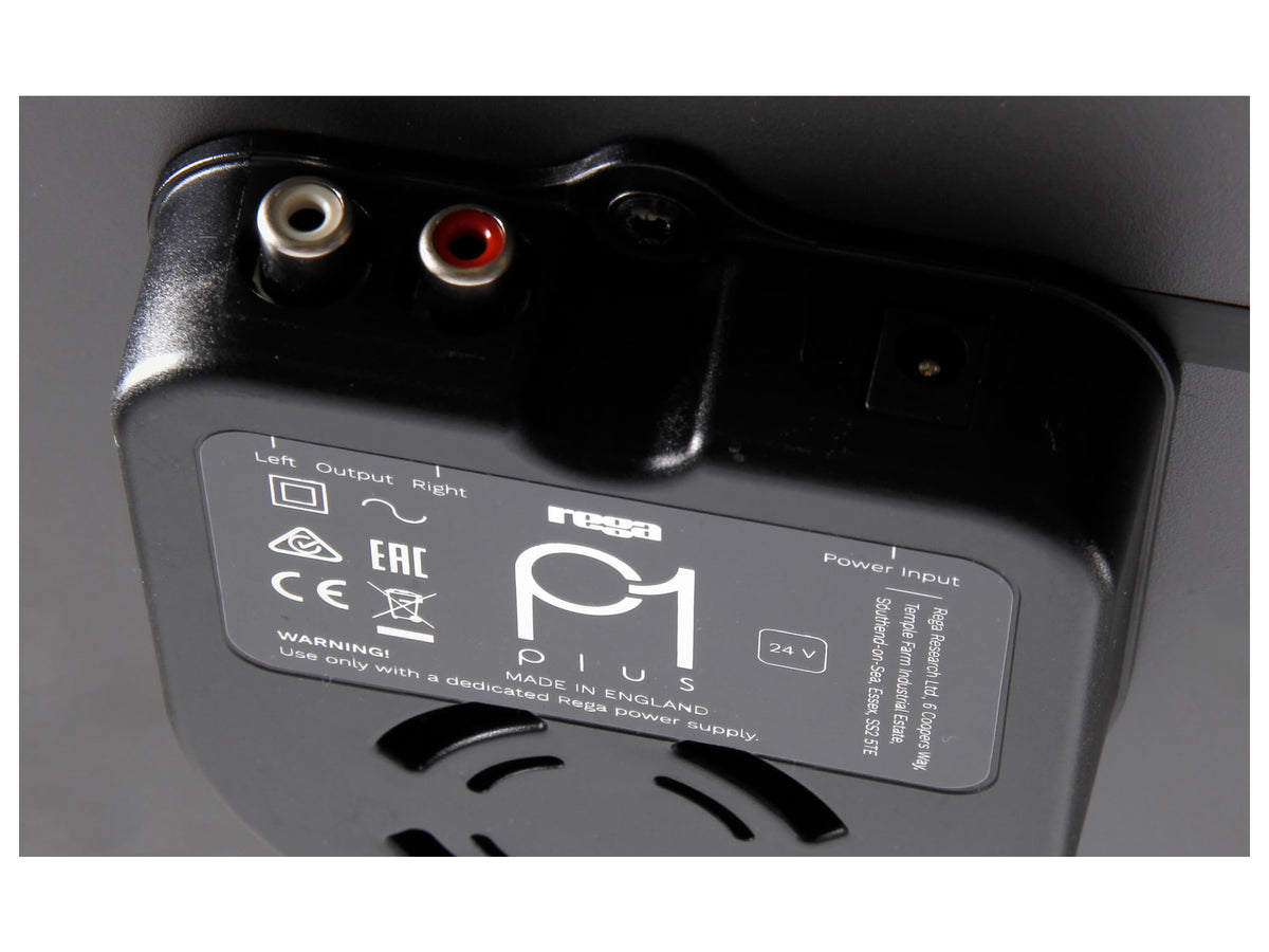 Rega Planar 1 Plus, vista posteriore
