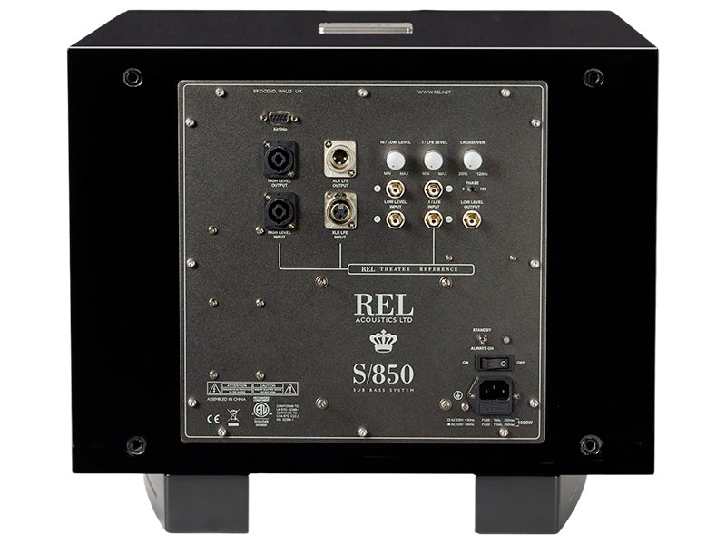 REL S/850, vista posteriore