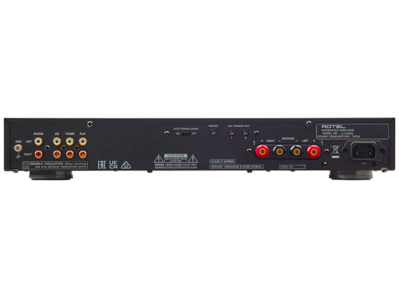 Rotel A10 MKII — Vista posteriore