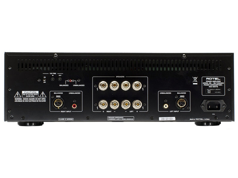 Rotel RB-1552 MKII — Vista posteriore