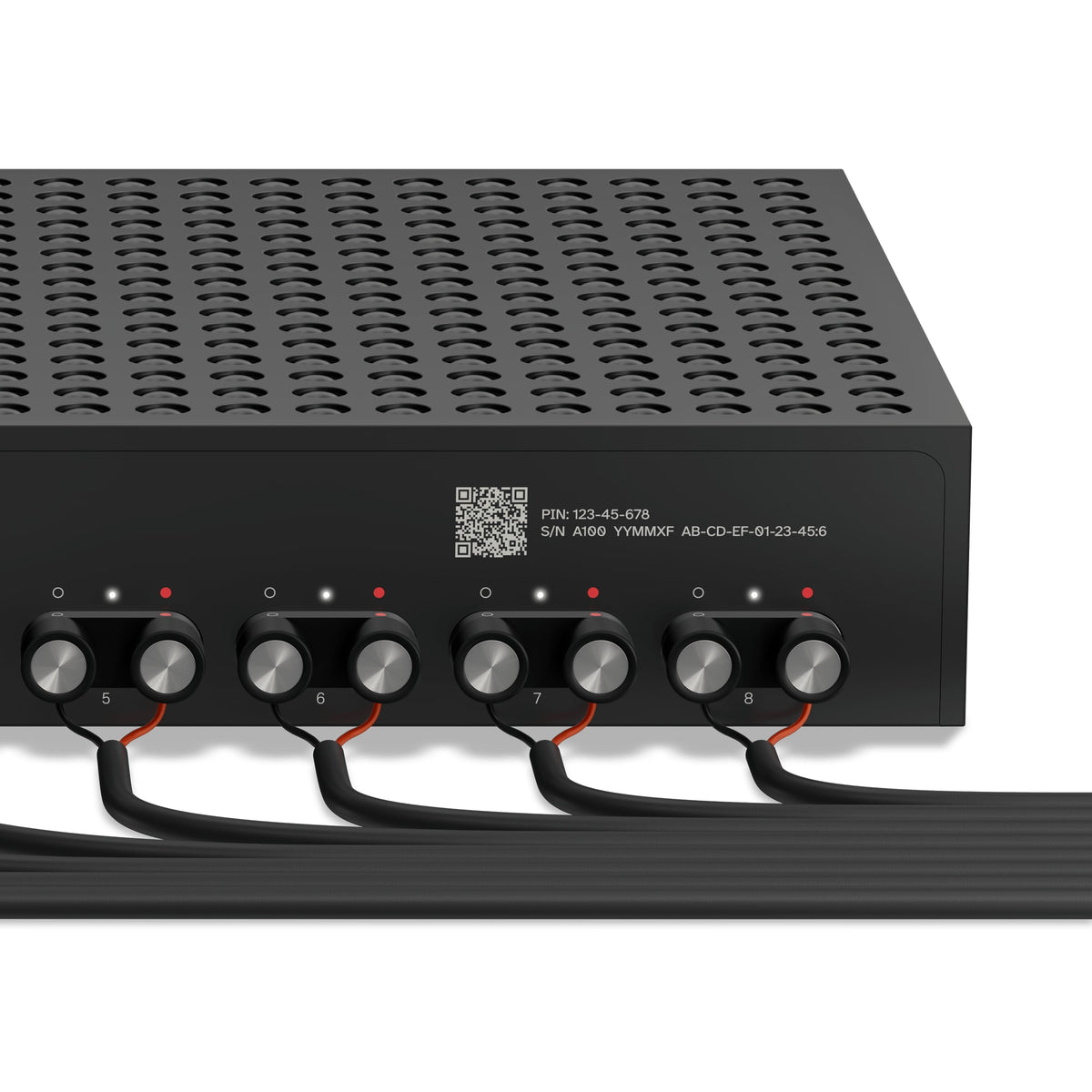 Sonos Amp Multi, uscite per i diffusori con i cavi collegati