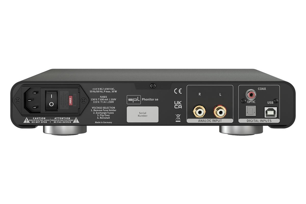 SPL Phonitor SE DAC, vista posteriore