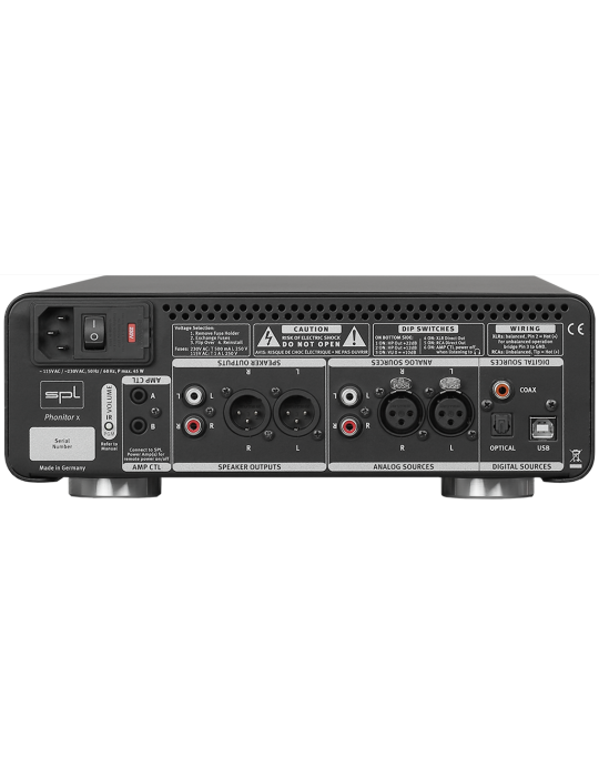 SPL Phonitor X DAC, vista posteriore