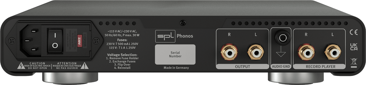 SPL Phonos, vista posteriore