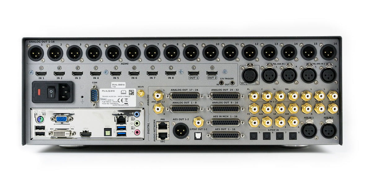 Trinnov Altitude 32 8-16 — Vista posteriore