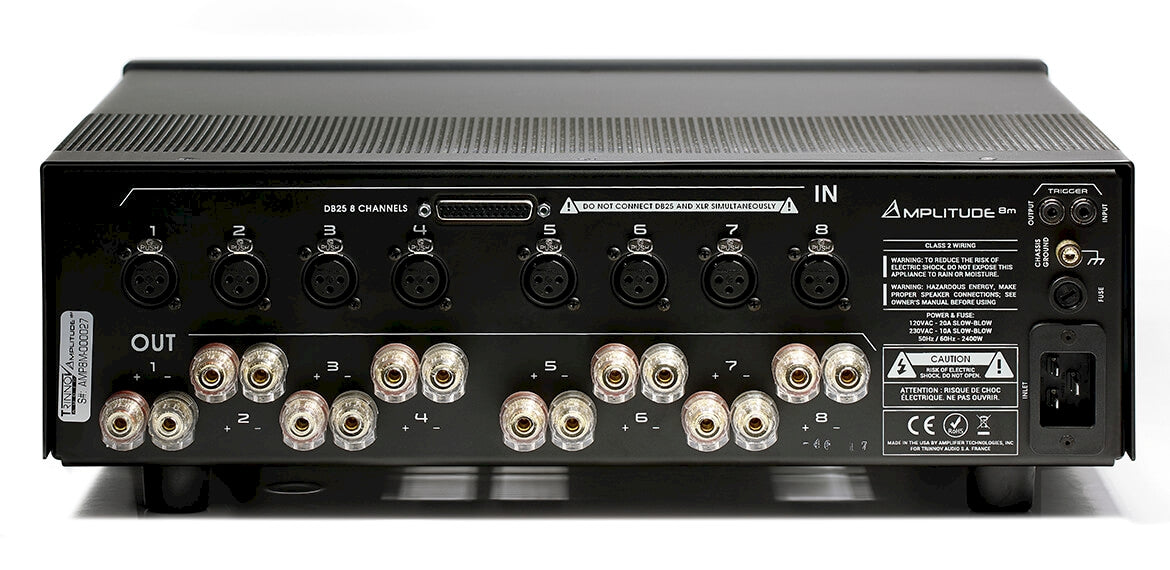 Trinnov Amplitude 8M — Vista posteriore