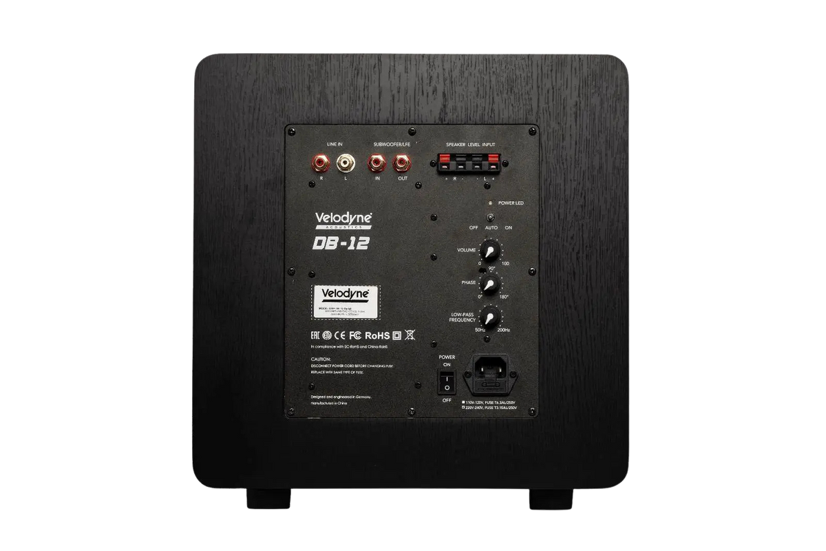 Velodyne Deep Blue 12, vista posteriore