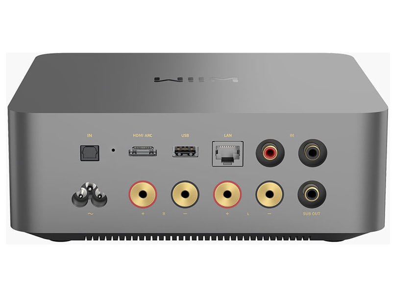 WiiM Amp Ultra — Vista posteriore