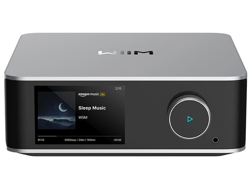 WiiM Ultra, vista frontale, Silver