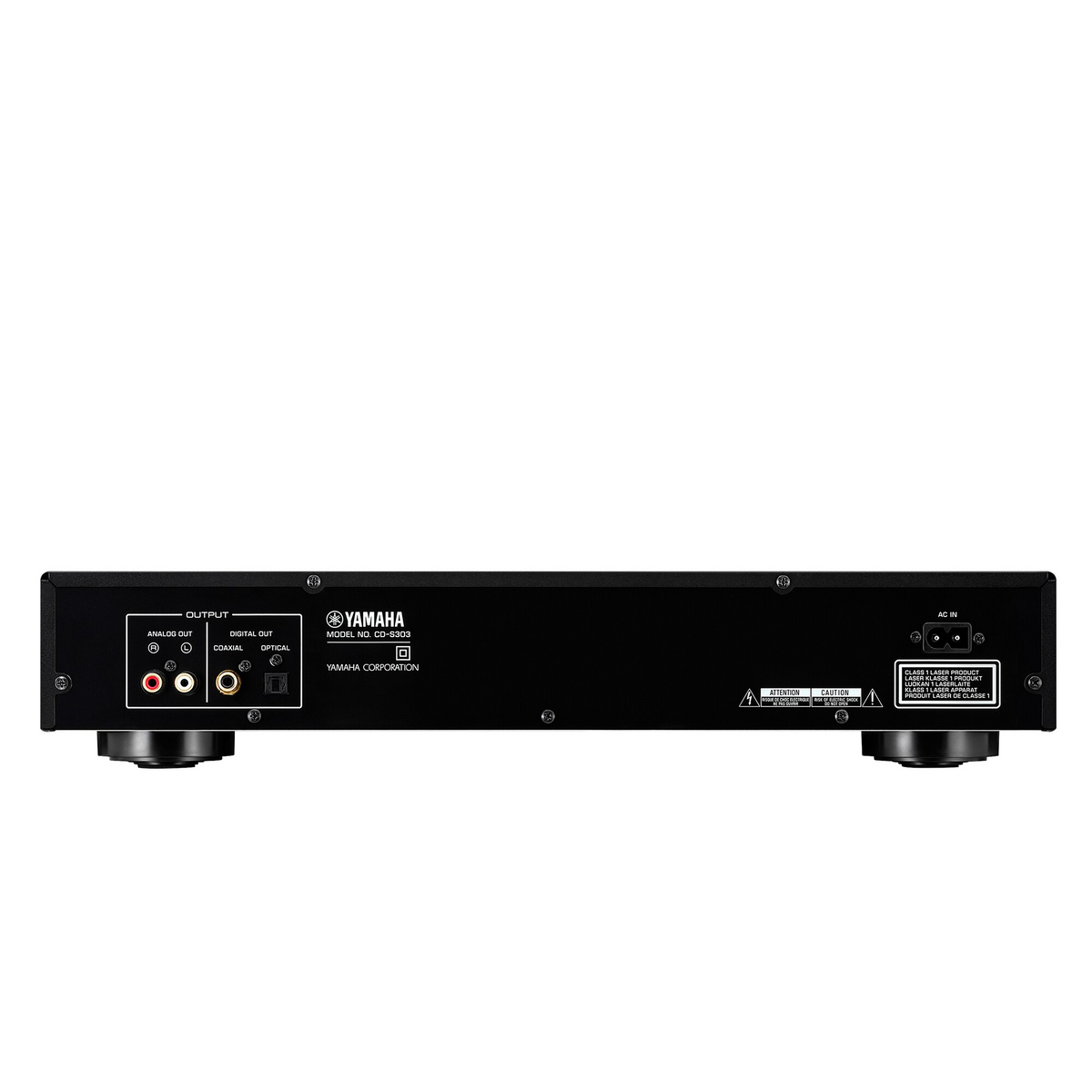 Yamaha CD-S303 — Vista posteriore