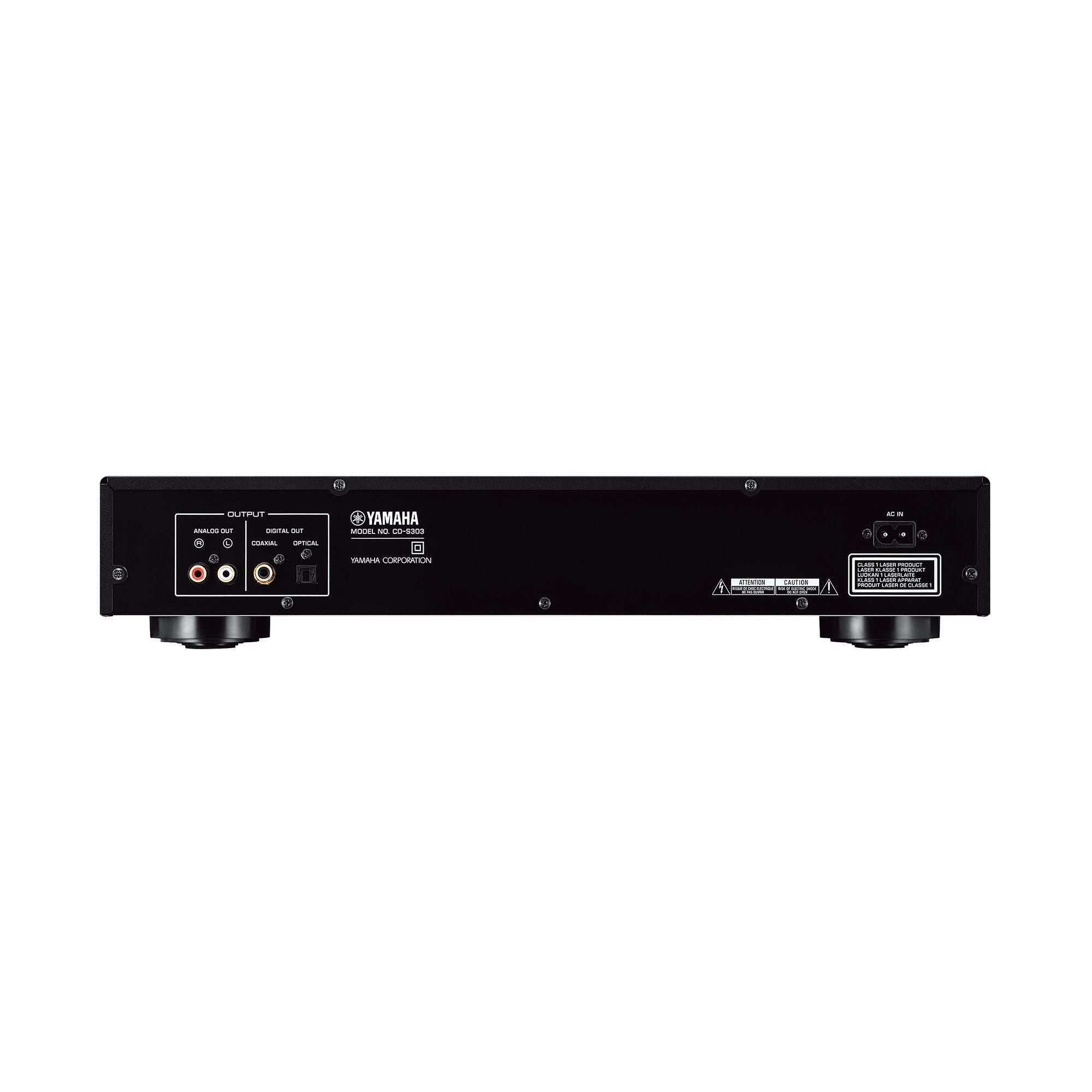 Yamaha CD-S303 RK — Vista posteriore